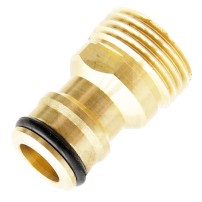 Raccordo con Filettatura Esterna 1/2" in Ottone per Irrigazione Giardino
