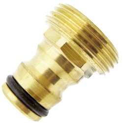 Raccordo con Filettatura Esterna 3/4" in Ottone per Irrigazione Giardino