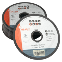 Disco da Taglio per Acciaio 115mm x 1,5mm - Set da 25 Pezzi