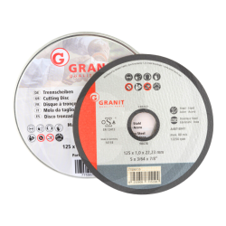 Steel Cutting Disc 125mm x 1mm - Set of 10
