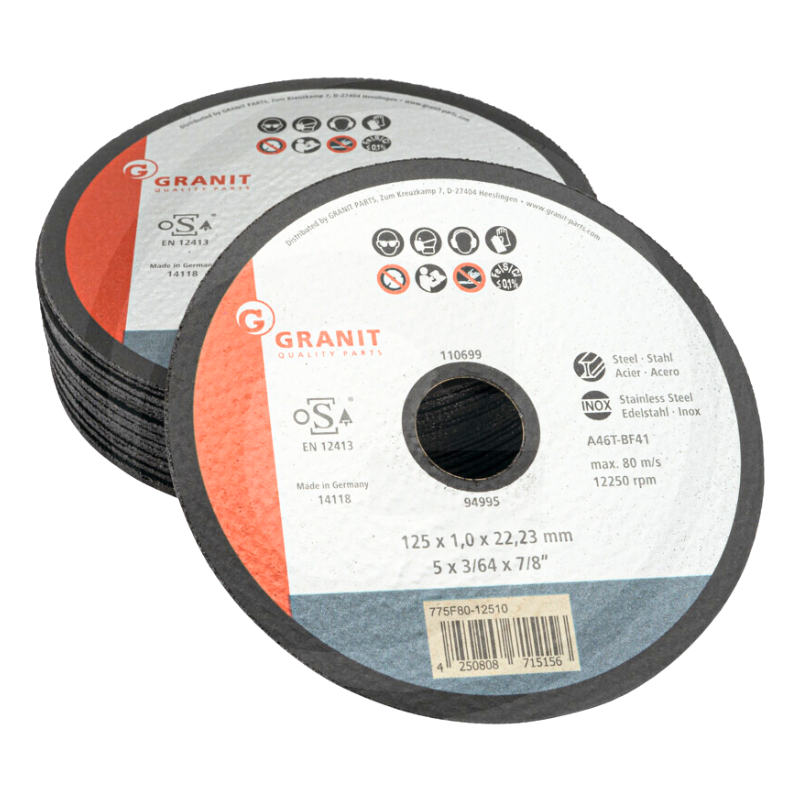 Steel Cutting Disc 125mm x 1mm - Set of 25 Steel Cutting Disc 125mm x 1mm - Set of 25