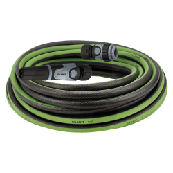 Tubo Irrigazione Flessibile Completo Black Edition 1/2" - Bobina 20 Metri Alta Resistenza