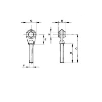 Tirante Filettato 1^ Cat - 30x3mm Dx