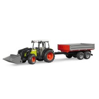 Trattore Claas Nectis 267 F Con Rimorchio Bruder Giocattoli