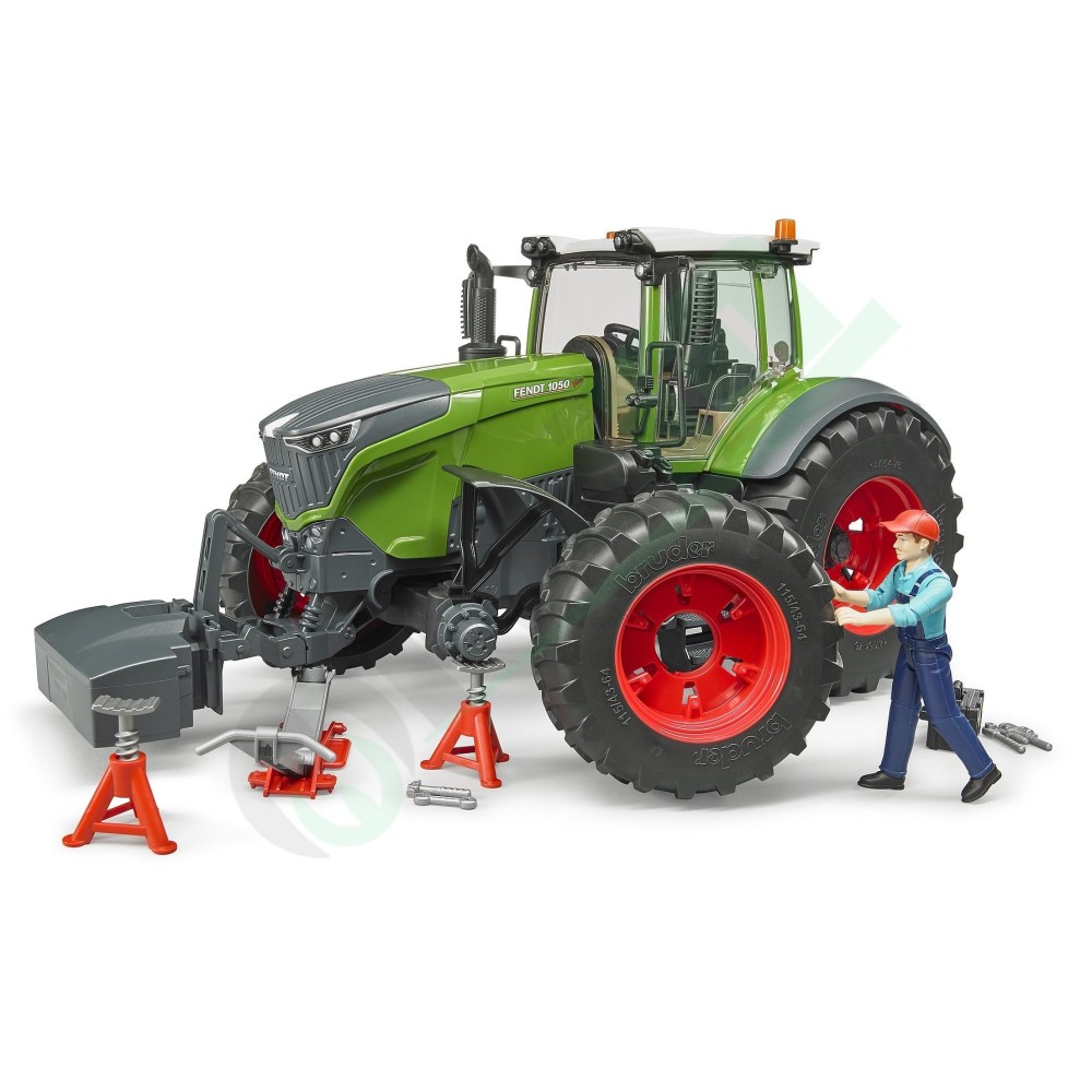 Fendt 1050 Vario Tractor with Mechanic and Workshop Tools Bruder Toys