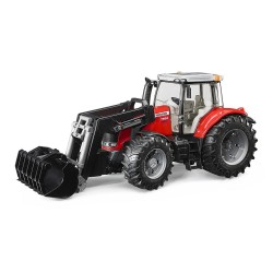 Trattore Massey Ferguson 7624 Con Caricatore Frontale Bruder Giocattoli