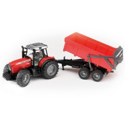 Trattore Massey Ferguson 7480 Con Rimorchio Bruder Giocattoli