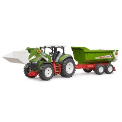 Roadmax Tractor with Front Loader and Trailer Bruder Toys