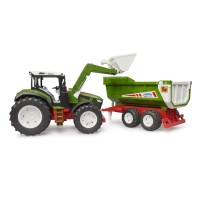 Roadmax Tractor with Front Loader and Trailer Bruder Toys
