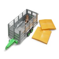 Animal Transport Trailer with 1 Cow Bruder Toys