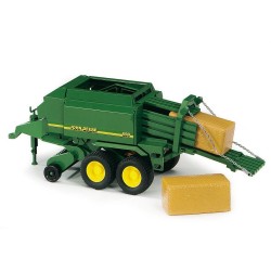Pressa John Deere con 2 Balle Quadrate Bruder Giocattoli