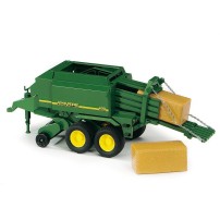 Pressa John Deere con 2 Balle Quadrate Bruder Giocattoli