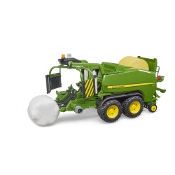 Pressa con Avvolgitore Rotoballe John Deere C441 R Bruder Giocattoli