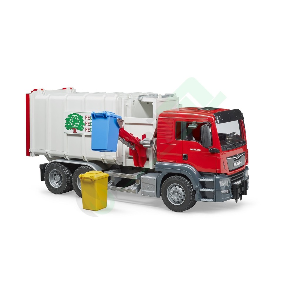 Camion dei Rifiuti MAN TGS a Carico Laterale Bruder Giocattoli