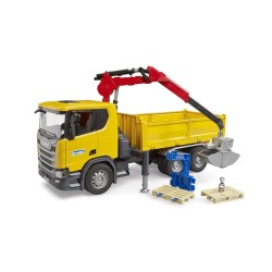 Scania Super 560R Construction Truck with Crane and 2 Pallets Bruder Toys