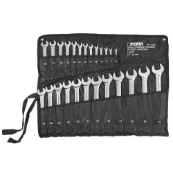 Combination Wrench Set 25 pieces 6-32mm Chrome Mirror Polished FERVI