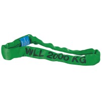 Round Lifting Sling 4 Meters Capacity 2000Kg Green