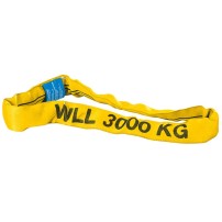 Fascia di Sollevamento Tonda 4 Metri Portata 3000Kg Gialla