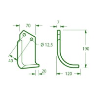 Hoes for Dondi DCM/DCSM type cutters