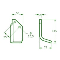 Zappette per Fresa Ferrari Nuovo tipo 72 Fresa 90 cm