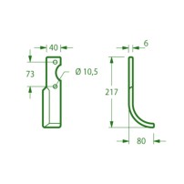 Hoes for Ferrari Milling Machine Type MTZ 34 F