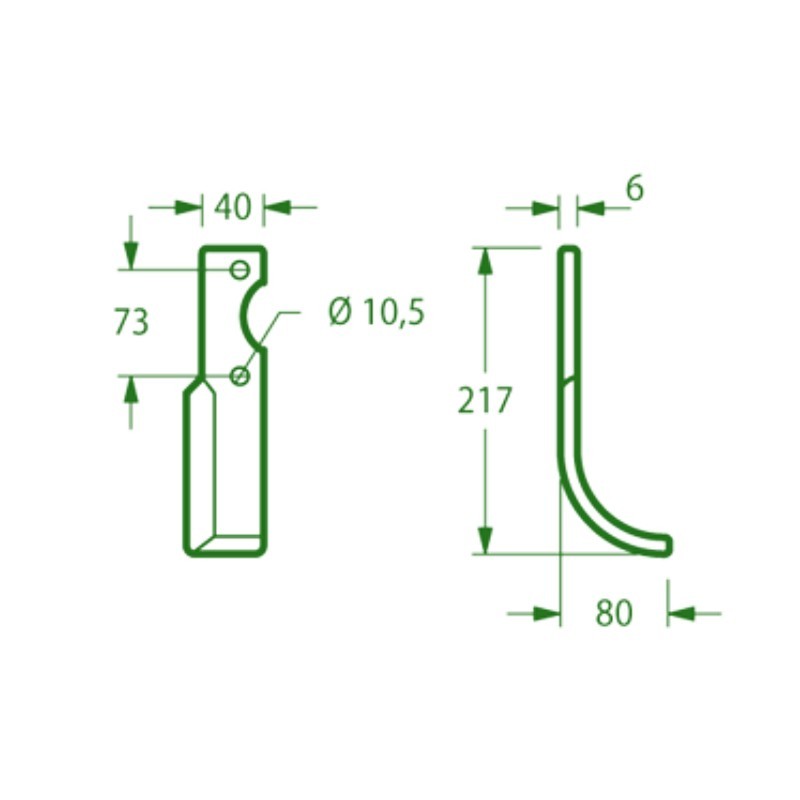 Hoes for Ferrari Milling Machine Type MTZ 34 F Hoes for Ferrari Milling Machine Type MTZ 34 F