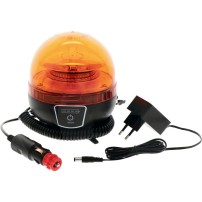 Lampeggiante a LED con base Magnetica a Batteria Ricaricabile