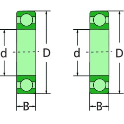 16009 Ball Bearing - Size 45x75x10 mm - Series 160