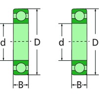 16009 Ball Bearing - Size 45x75x10 mm - Series 160
