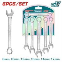 Combination Wrench Set Total 6 pieces from 8-17mm