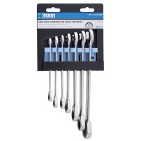 Serie Chiavi Combinate a Cricchetto dalla 8 alla 19mm 7 pezzi FERVI