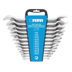 FERVI Double Fork Fixed Wrenches Set 12 pieces 0222