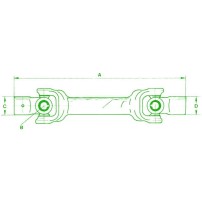 Complete Joint L.275 mm for Pasquali Tractors Crociera 22x52