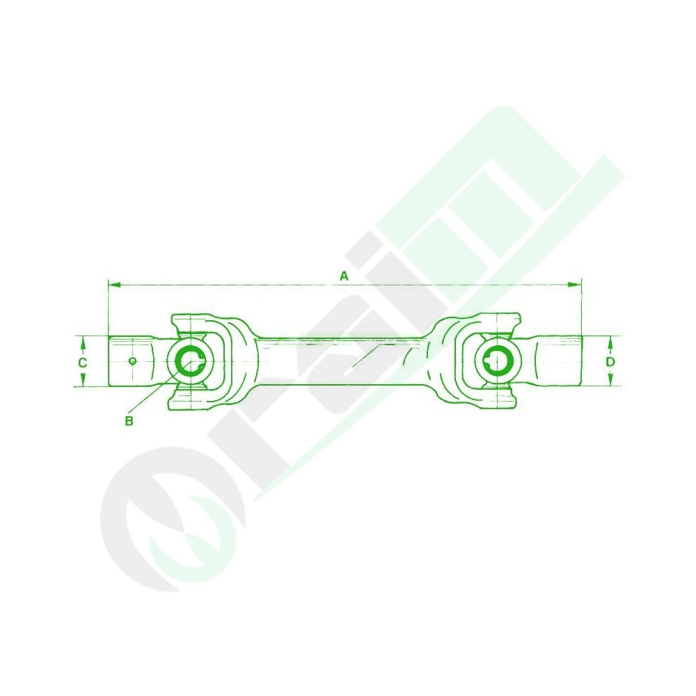 Giunto Completo L.275 mm per Trattori Pasquali Crociera 22x52