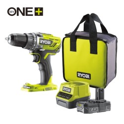 R18DD3-120S Trapano Avvitatore 18V Ryobi Completo di Batteria 2.0Ah