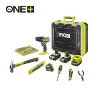 RDD18-2C20TAH 18V Ryobi Cordless Drill Set With Accessories and Tools