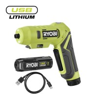 RSDP4-120G Ryobi 4V Screwdriver with Swivel Handle