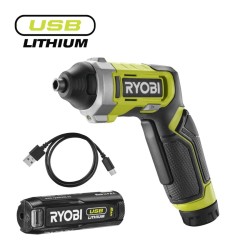 RSD4-120T Avvitatore 4V USB Lithium Ryobi con Batteria 2.0 Ah
