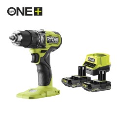 RPD18BL1-2C20S Trapano Avvitatore a Percussione Brushless 18V Ryobi con 2 Batterie da 2.0 Ah