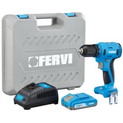 FB20CD3AB-12B Trapano Avvitatore 20V FERVI BRUSHLESS Con Batteria 2 Ah