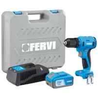 FB20CD3AB-14B 20V FERVI BRUSHLESS Drill Driver With 4 Ah Battery