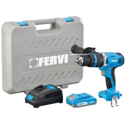 FB20ID3AB-12B 20V FERVI BRUSHLESS Hammer Drill With 2Ah Battery
