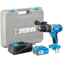 FB20ID3AB-14B Trapano a Percussione 20V FERVI BRUSHLESS Con Batteria da 4 Ah