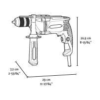 FFID08103A-K Electric Hammer Drill 810W FERVI