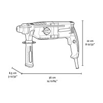 FFRH08003A-B Electric Hammer Drill 800W FERVI