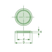 Anello di Tenuta U-Seal (Rondella) 6,7x10x1 M6 - 87000519