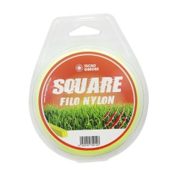 Filo per decespugliatore Quadro Ø 3,0X12m Colore Giallo