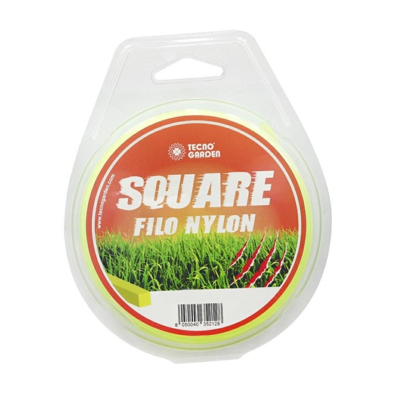 Filo per decespugliatore Quadro Ø 3,0X12m Colore Giallo