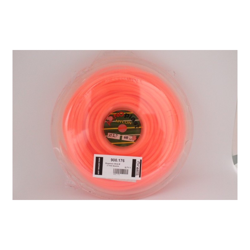Brushcutter Wire Square Ø2.7x60mt Orange Color