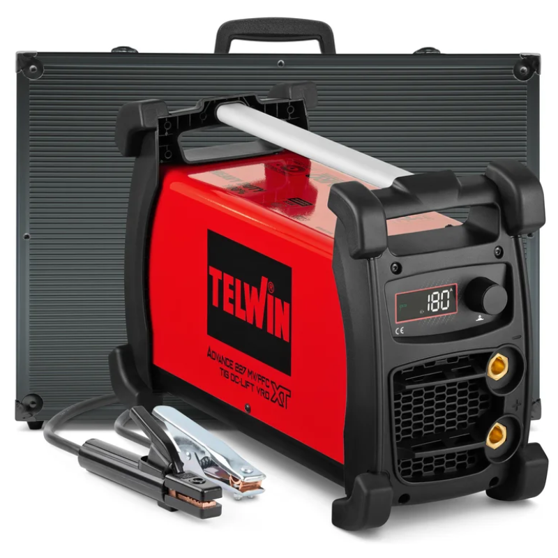 Saldatrice Inverter Telwin ADVANCE 227 XT MV/PFC VRD MMA-TIG – Multivoltaggio 100÷240V con Valigetta in Alluminio
